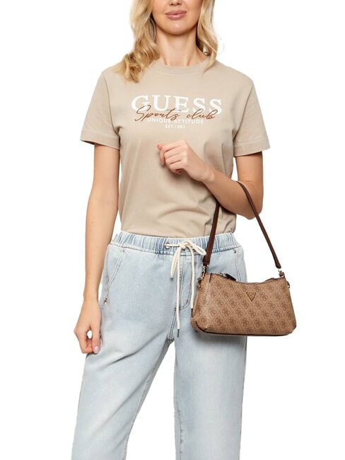 NOELLE 2 Torba na ramię, torba crossbody logo mleka/brązowy - Torby damskie