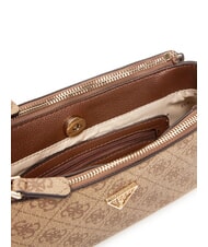 GUESS NOELLE 2 Torba na ramię, torba crossbody logo mleka/brązowy - Torby damskie - 7