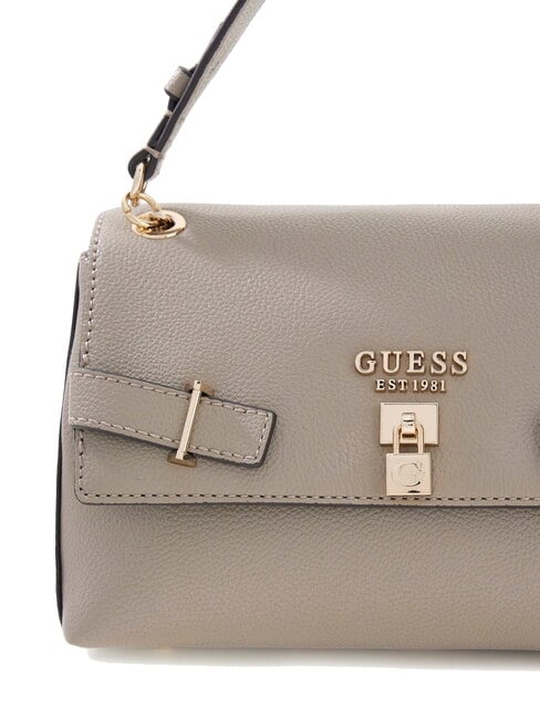 YESBA Torba na ramię z klapką, torba typu crossbody ciemny szary - Torby damskie