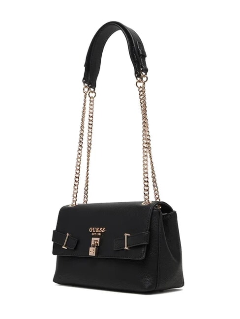 YESBA Torba na ramię z klapką, torba typu crossbody CZARNY - Torby damskie