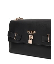 GUESS YESBA Torba na ramię z klapką, torba typu crossbody CZARNY - Torby damskie - 3