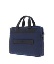 PIQUADRO TRAKAI Akt&oacute;wka ze sk&oacute;ry i materiału na laptopa 14" niebieski - Teczki robocze - 3
