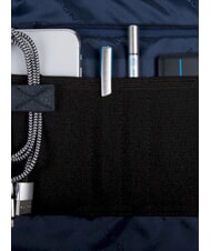 PIQUADRO TRAKAI Akt&oacute;wka ze sk&oacute;ry i materiału na laptopa 14" niebieski - Teczki robocze - 7