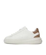 GUESS ELBA  Adidasy biały beżowy brązowy - Buty męskie - 4