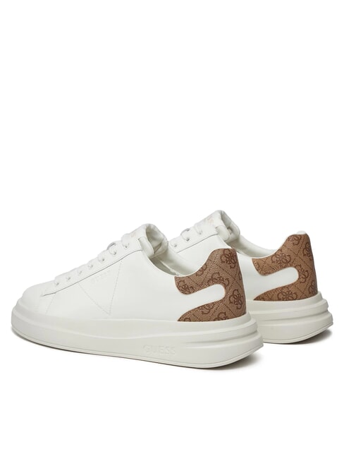 ELBA  Adidasy biały beżowy brązowy - Buty męskie
