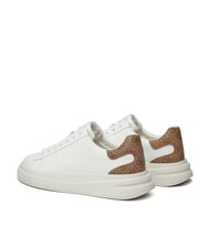 GUESS ELBA  Adidasy biały beżowy brązowy - Buty męskie - 6