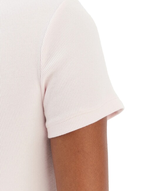 STUDS SCRIPT Koszulka z kr&oacute;tkim rękawem i dopasowanym krojem delikatny r&oacute;ż - Koszulki i topy damskie