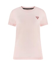 GUESS MINI TRIANGLE Koszulka typu slim-fit delikatny r&oacute;ż - Koszulki i topy damskie - 4
