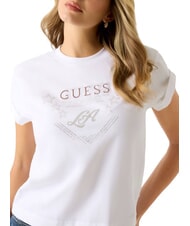 GUESS STARS Koszulka z nadrukiem i ćwiekami czysto biały - Koszulki i topy damskie - 3