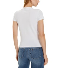 GUESS MOCK NECK ALL OVER 4G Koszulka o dopasowanym kroju z kryształkami - Koszulki i topy damskie