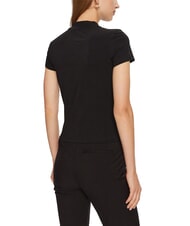 GUESS MOCK NECK ALL OVER 4G Koszulka o dopasowanym kroju z kryształkami odrzutowiec - Koszulki i topy damskie - 2