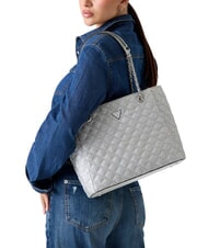 GUESS GIULLY Torba na zakupy SREBRNY - Torby damskie - 4