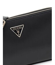 GUESS TISHA Torebka z paskiem na ramię czarne logo - Torby damskie - 3