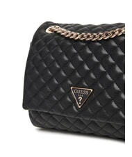 GUESS EVERLEE Pikowana torba na ramię, torba crossbody CZARNY - Torby damskie - 3