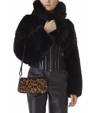 GUESS DOMITILLA Sk&oacute;rzana torba na ramię St. Animalier lampart - Torby damskie - 5