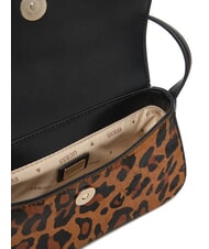 GUESS DOMITILLA Sk&oacute;rzana torba na ramię St. Animalier lampart - Torby damskie - 6