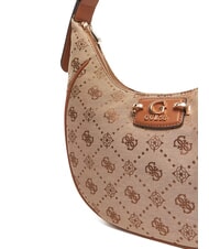 GUESS NEDA Torba typu hobo z tkaniny żakardowej LOGO MLEKA - Torby damskie - 3