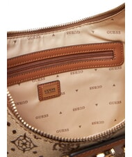 GUESS NEDA Torba typu hobo z tkaniny żakardowej LOGO MLEKA - Torby damskie - 5