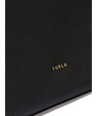 FURLA LARA Sk&oacute;rzana torba na ramię Czarny - Torby damskie - 4