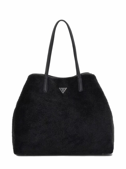 VICTORIA Torba typu shopper Teddy z kopert&oacute;wką CZARNY - Torby damskie