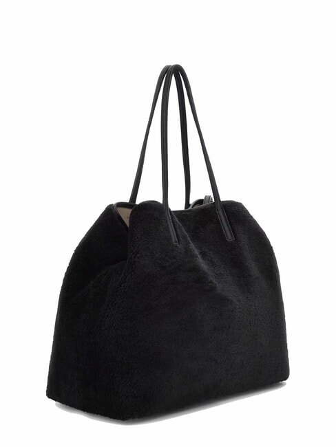 VICTORIA Torba typu shopper Teddy z kopert&oacute;wką CZARNY - Torby damskie