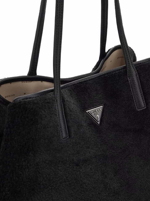 VICTORIA Torba typu shopper Teddy z kopert&oacute;wką CZARNY - Torby damskie