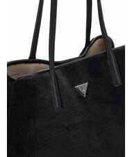 GUESS VICTORIA Torba typu shopper Teddy z kopert&oacute;wką CZARNY - Torby damskie - 4