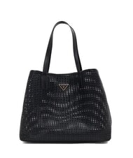 GUESS BRIGITTA Torba typu shopper z tkaniny z kopert&oacute;wką CZARNY - Torby damskie - 3