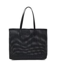GUESS BRIGITTA Torba typu shopper z tkaniny z kopert&oacute;wką CZARNY - Torby damskie - 5