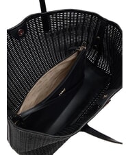 GUESS BRIGITTA Torba typu shopper z tkaniny z kopert&oacute;wką CZARNY - Torby damskie - 7