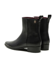 TOMMY HILFIGER TH  Sk&oacute;rzane botki czarny - Buty damskie - 3