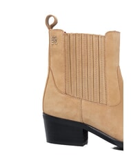 TOMMY HILFIGER TH SUEDE COWBOY Zamszowe botki teksańskie khaki - Buty damskie - 2