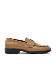 TOMMY HILFIGER THE LEATHER CLASSIC Mokasyny damskie sk&oacute;rzane khaki - Buty damskie - 2
