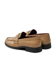 TOMMY HILFIGER THE LEATHER CLASSIC Mokasyny damskie sk&oacute;rzane khaki - Buty damskie - 5