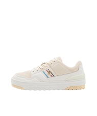 TOMMY HILFIGER SUEDE STRIPES BASKET Trampki ze sk&oacute;ry zamszowej beżowy - Buty damskie - 2