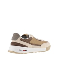 TOMMY HILFIGER RETRO RUNNER Trampki ze sk&oacute;ry i materiału beżowy - Buty męskie - 5