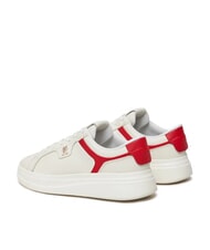 TOMMY HILFIGER POINTY COURT Sk&oacute;rzane trampki biały - Buty damskie - 6