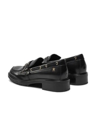 TOMMY HILFIGER CHUNKY NAUTICAL EYELETS  Mokasyny sk&oacute;rzane czarny - Buty damskie - 5