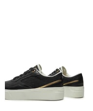TOMMY HILFIGER PLATFORM MONOGRAM Sk&oacute;rzane trampki za kostkę czarny - Buty damskie - 4