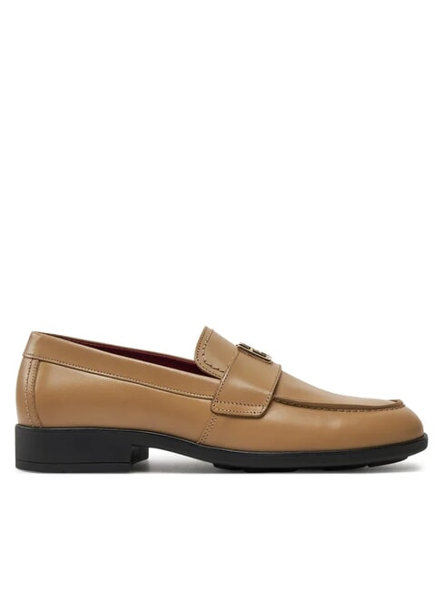 THE LEATHER CLASSIC Mokasyny damskie sk&oacute;rzane khaki - Buty damskie