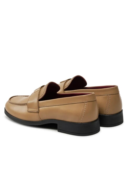 THE LEATHER CLASSIC Mokasyny damskie sk&oacute;rzane khaki - Buty damskie