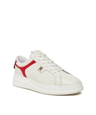 TOMMY HILFIGER POINTY COURT Sk&oacute;rzane trampki biały - Buty damskie - 3