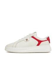 TOMMY HILFIGER POINTY COURT Sk&oacute;rzane trampki biały - Buty damskie - 4