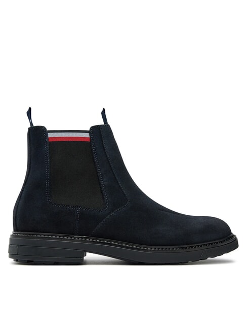 HILFIGER OUTDOOR Zamszowe botki niebieski - Buty męskie