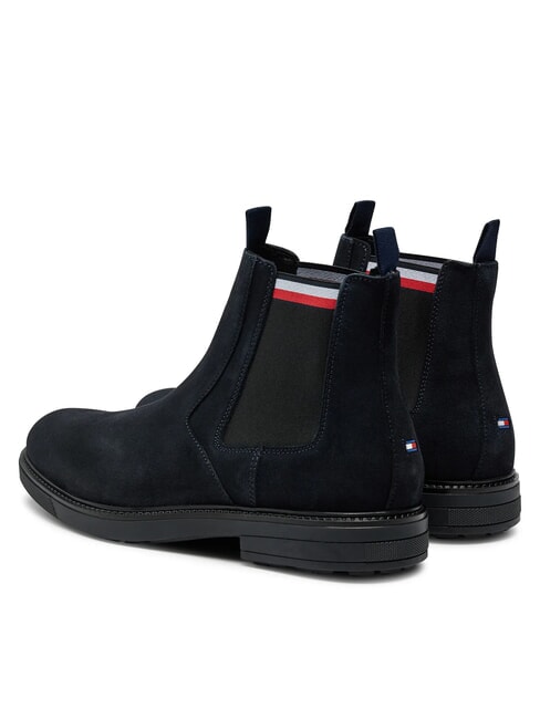 HILFIGER OUTDOOR Zamszowe botki niebieski - Buty męskie