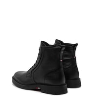 TOMMY HILFIGER HILFIGER COMFORT Sk&oacute;rzane botki sznurowane z zamkiem błyskawicznym czarny - Buty męskie - 6