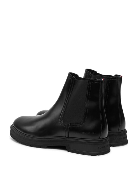 HILFIGER ABRASIV WAR Sk&oacute;rzane botki w stylu Chelsea czarny - Buty męskie
