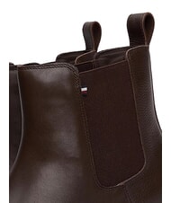 TOMMY HILFIGER FLEXIBLE HILFIGER Męskie sk&oacute;rzane botki do kostki brązowy - Buty męskie - 5