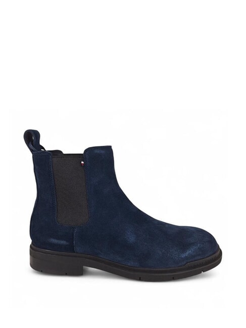 FLEXIBLE HILFIGER Zamszowe botki niebieski - Buty męskie