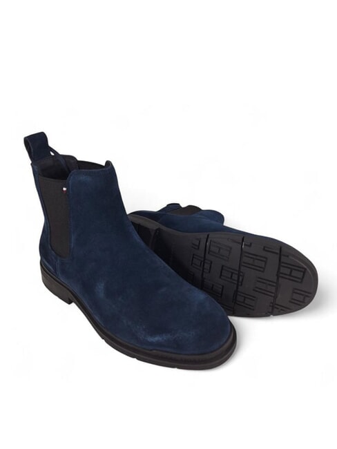FLEXIBLE HILFIGER Zamszowe botki niebieski - Buty męskie